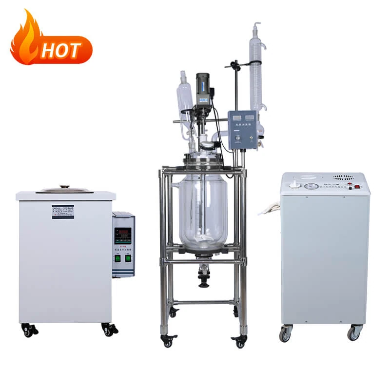 20L jacketed glass reactor
